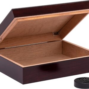 HUMIDOR SUPREME TRAVEL HUMIDOR HOLDS 15 - 20 CIGARS CHERRY COLOUR (C-15)