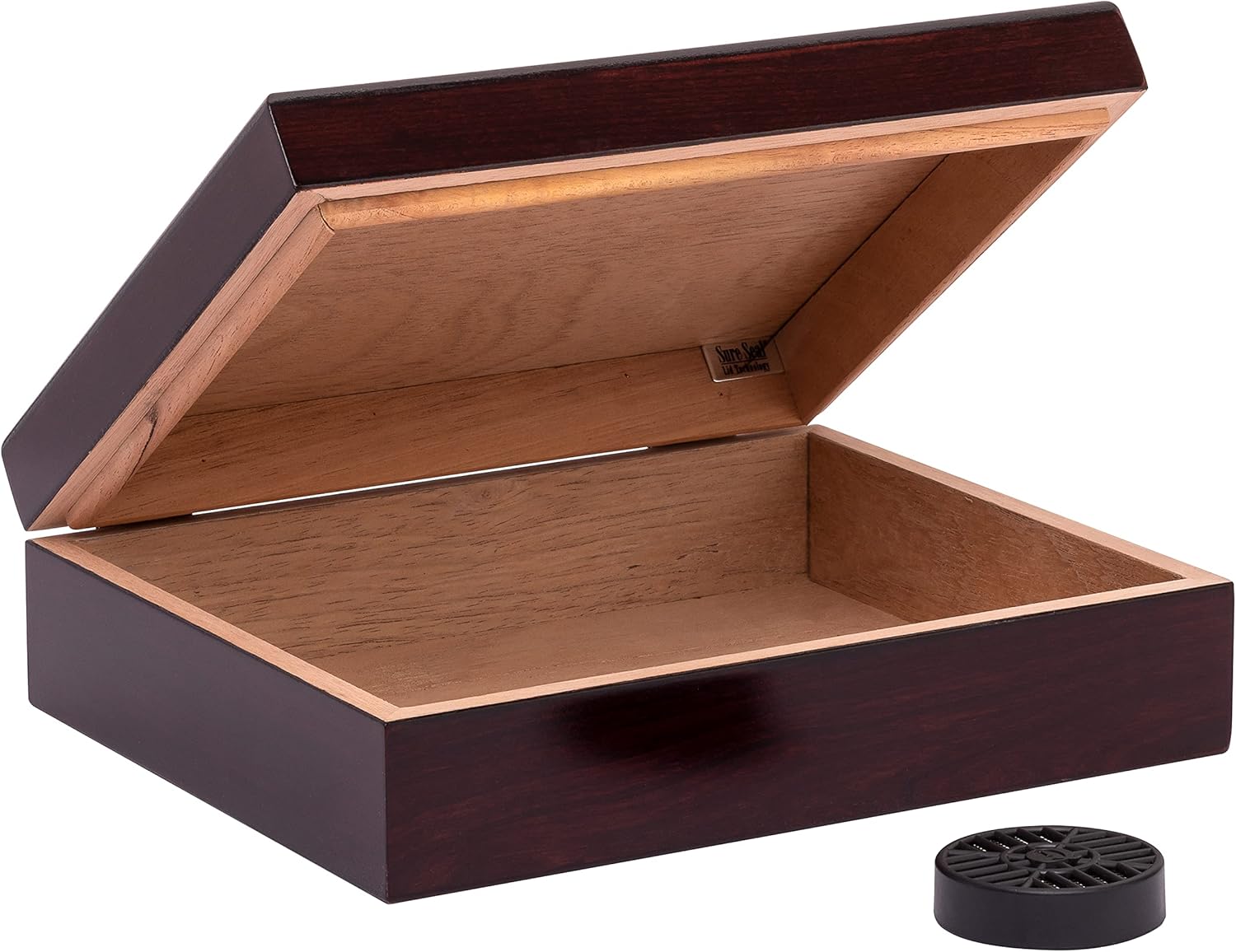 HUMIDOR SUPREME TRAVEL HUMIDOR HOLDS 15 - 20 CIGARS CHERRY COLOUR (C-15)