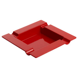 QUALITY IMPORTERS MELAMINE ASHTRAY HOLD 4 CIGAR RED COLOUR (CA-M100RD)
