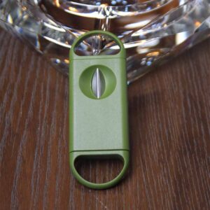 THE BIG EASY TOBACCO V SHAPED CIGAR CUTTER CUTS UP-TO 54 RING GAUGE CIGAR GREEN COLOUR (9365C)