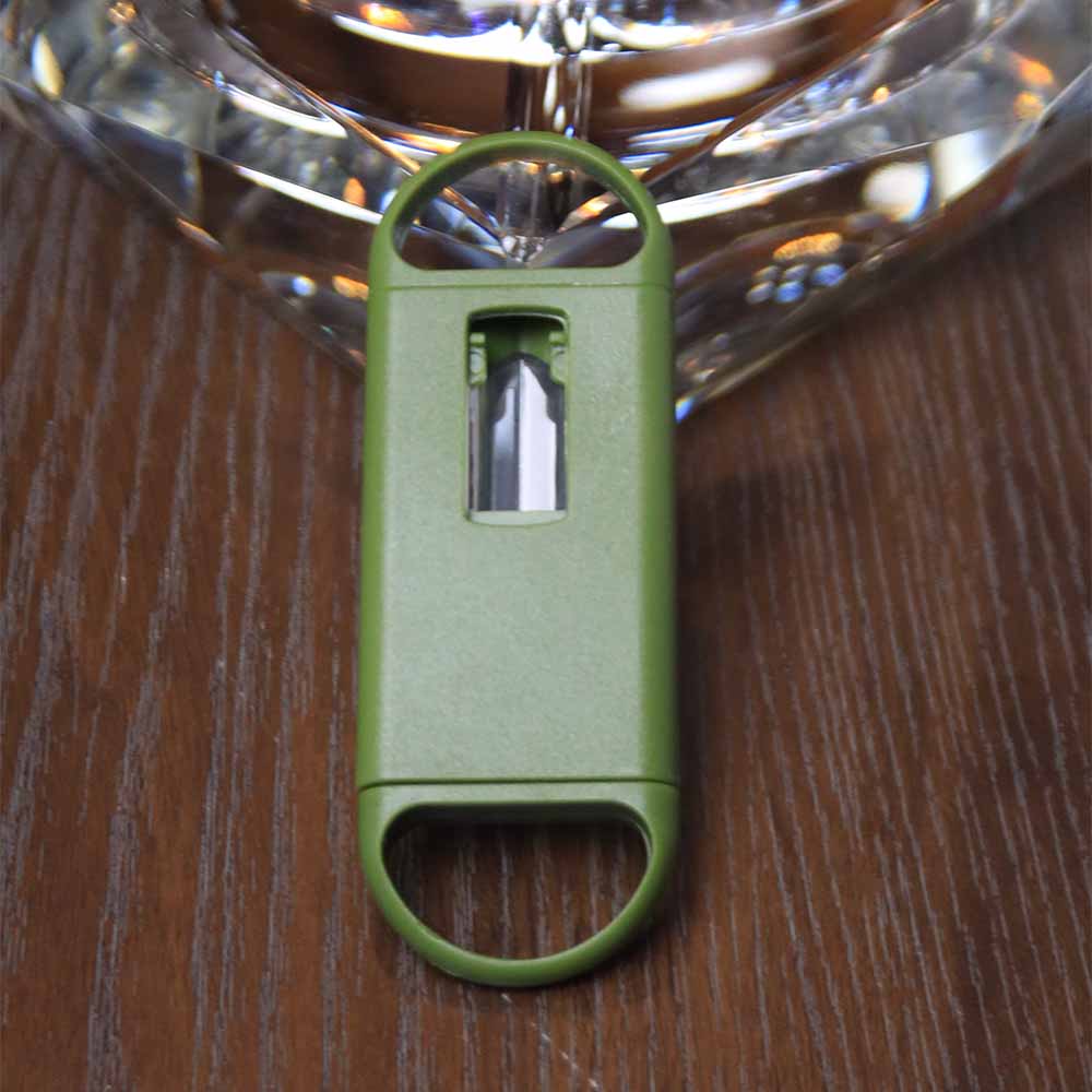 THE BIG EASY TOBACCO V SHAPED CIGAR CUTTER CUTS UP-TO 54 RING GAUGE CIGAR GREEN COLOUR (9365C) - Image 3