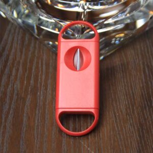 THE BIG EASY TOBACCO V SHAPED CIGAR CUTTER CUTS UP-TO 54 RING GAUGE CIGAR RED COLOUR (9365C)