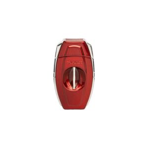 XIKAR FLIP DUAL V SHAPED AND STRAIGHT CUT CIGAR CUTTER RED COLOUR  (XI-160RD)