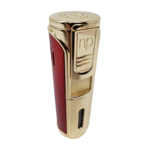 Rocky Patel and Nish Patel Envoy 5 Flames Jet Lighter – Gold & Red