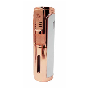 Rocky Patel Envoy 5 Flames Jet Lighter – Rose Gold & White