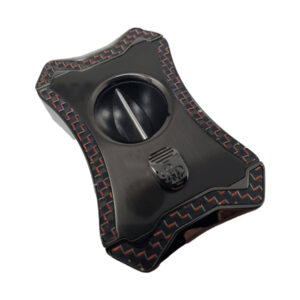 Rocky Patel Viper V-Cutter – Gunmetal with Red Carbon Fiber